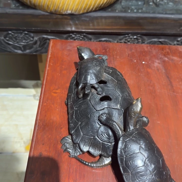 铜中古工艺品，摆件