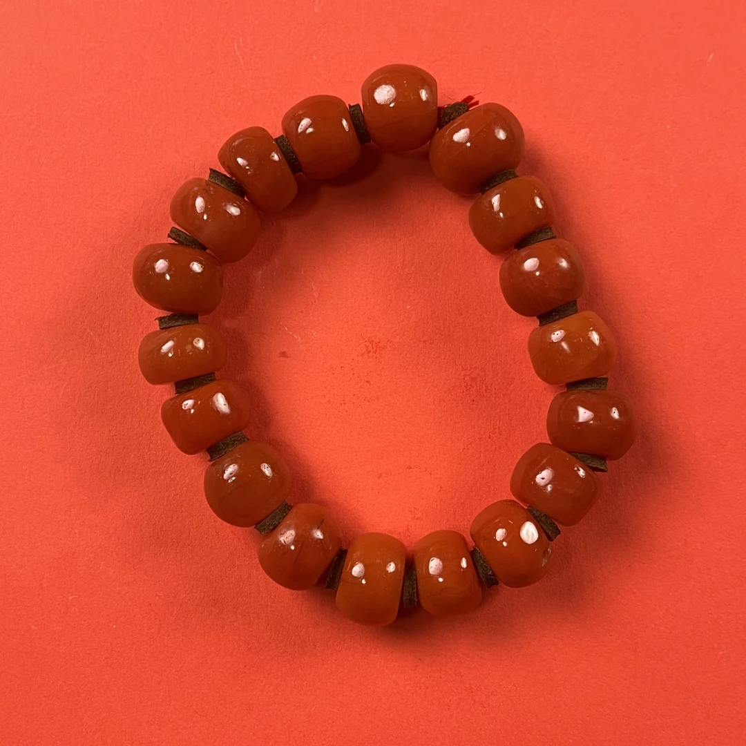 甘南 南红 （精品）圆珠手串 6724