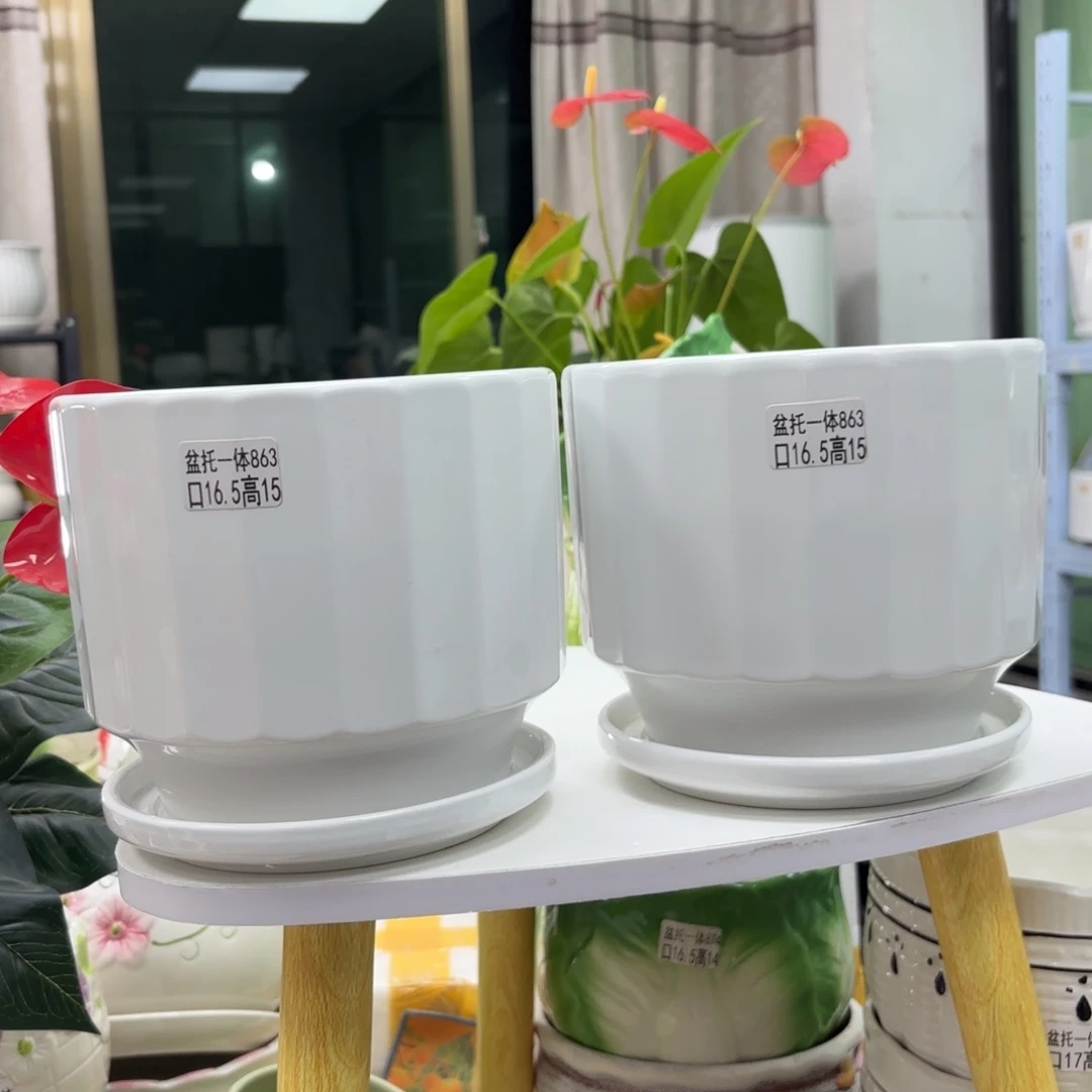 @夏西陶瓷花盆@@5863