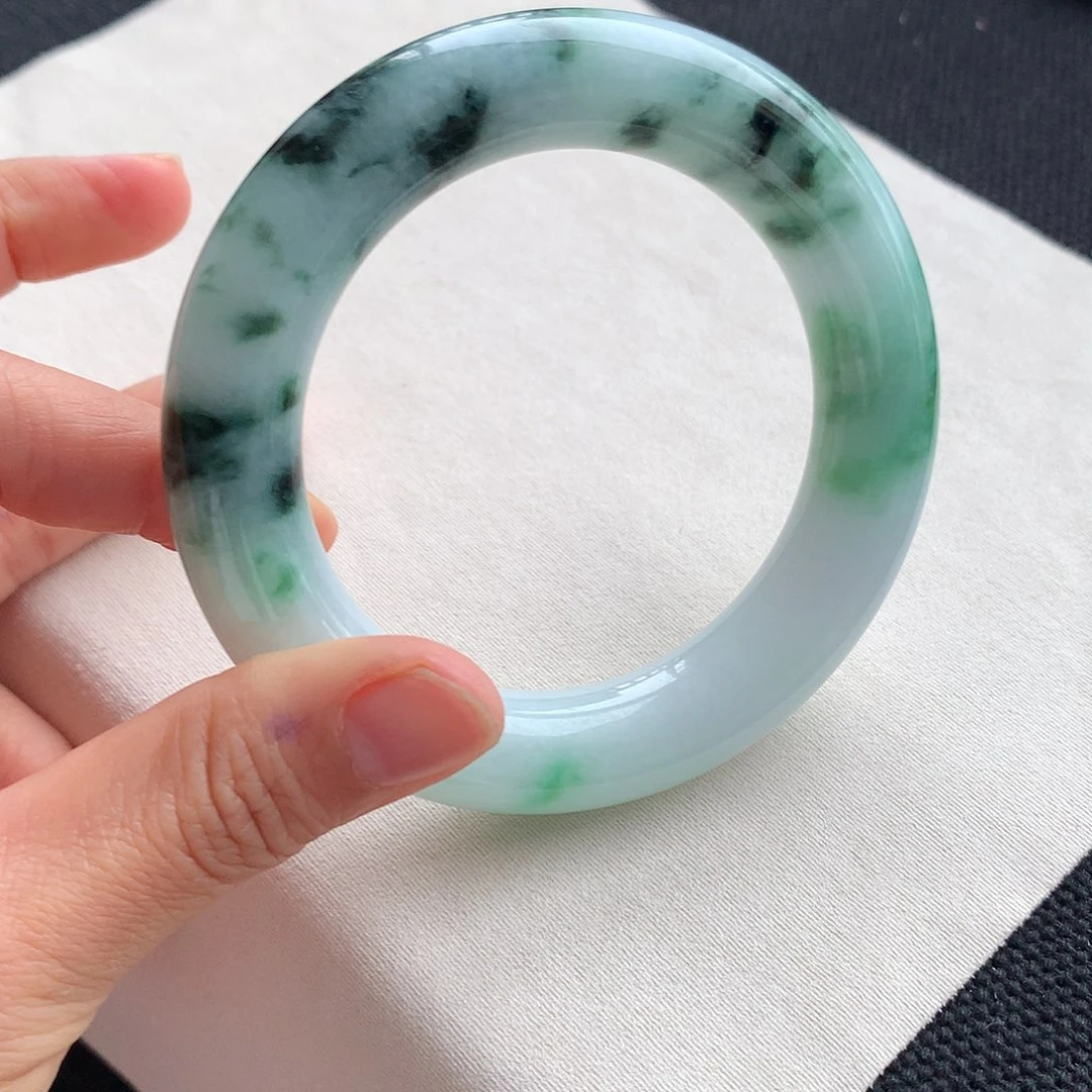 翡翠未镶嵌手镯4号56.2