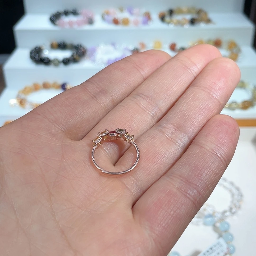 红宝石戒指银S925镶嵌古****神