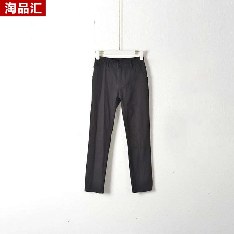 【专柜捡漏F-4】深圳中高端女装OLSC-百搭直筒裤6616黑色松紧大一码