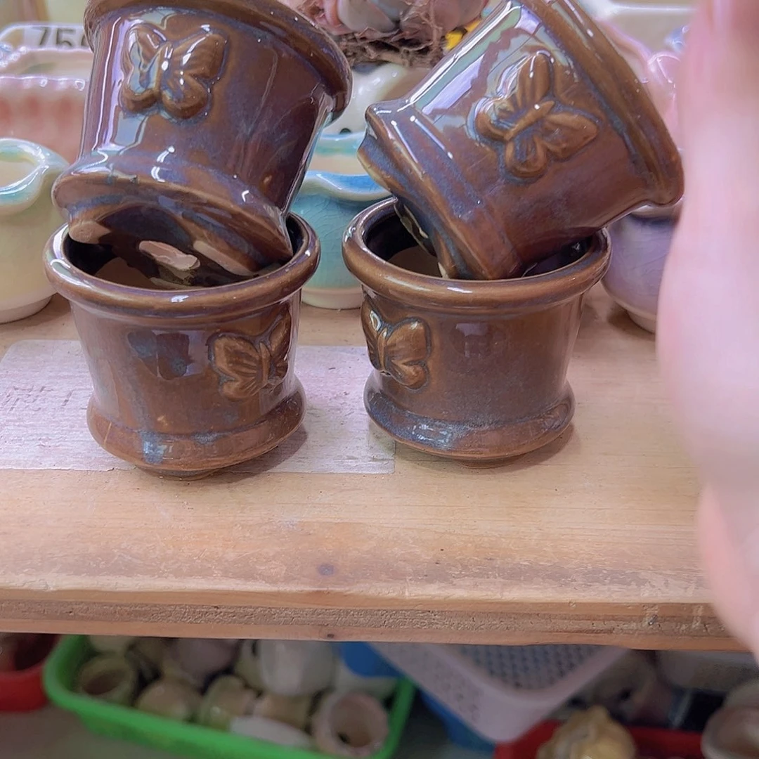 陶瓷花盆当场满12包邮