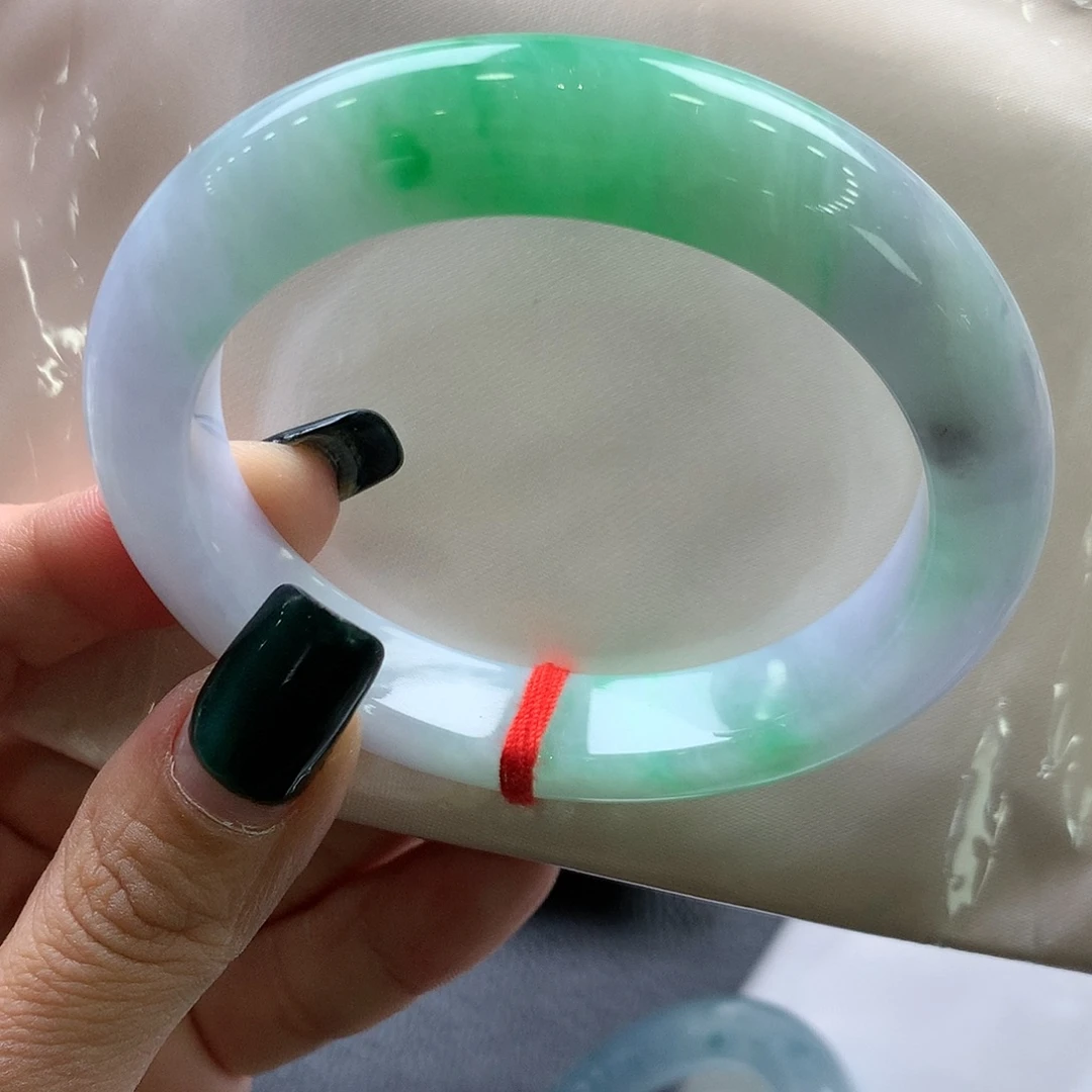 翡翠未镶嵌手镯53正