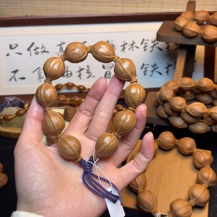 冬***雪橄榄核手串/手链18.24精品梅林铁核