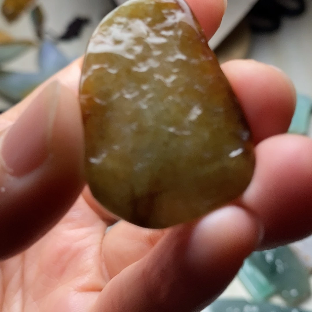 翡翠未镶嵌颈饰天然