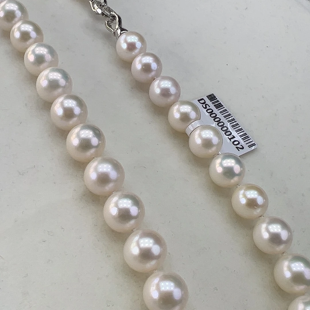 淡水珍珠颈饰银S925镶嵌➕10-11高品极光炫彩