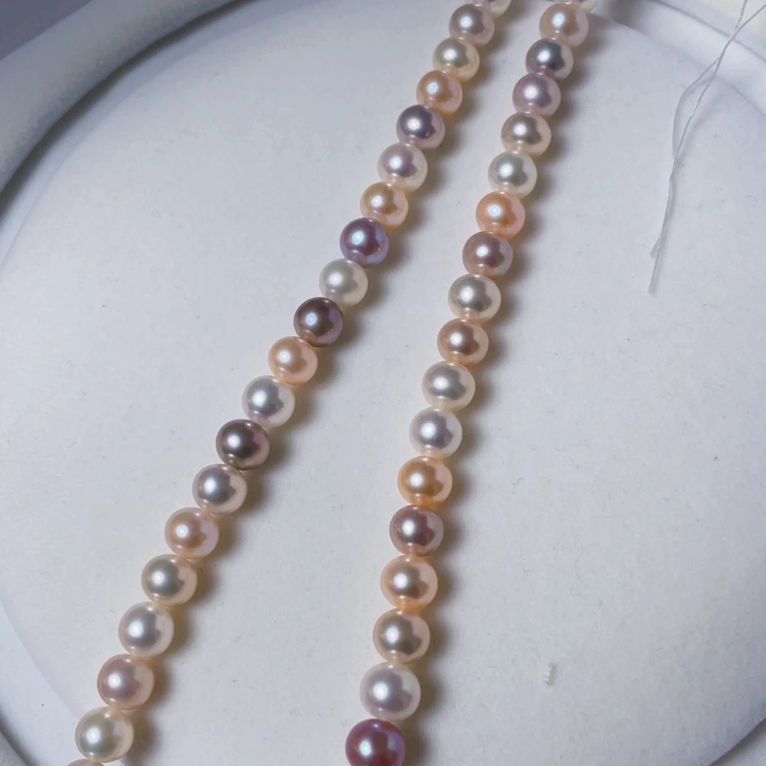 淡水珍珠银S925镶嵌颈饰卡7