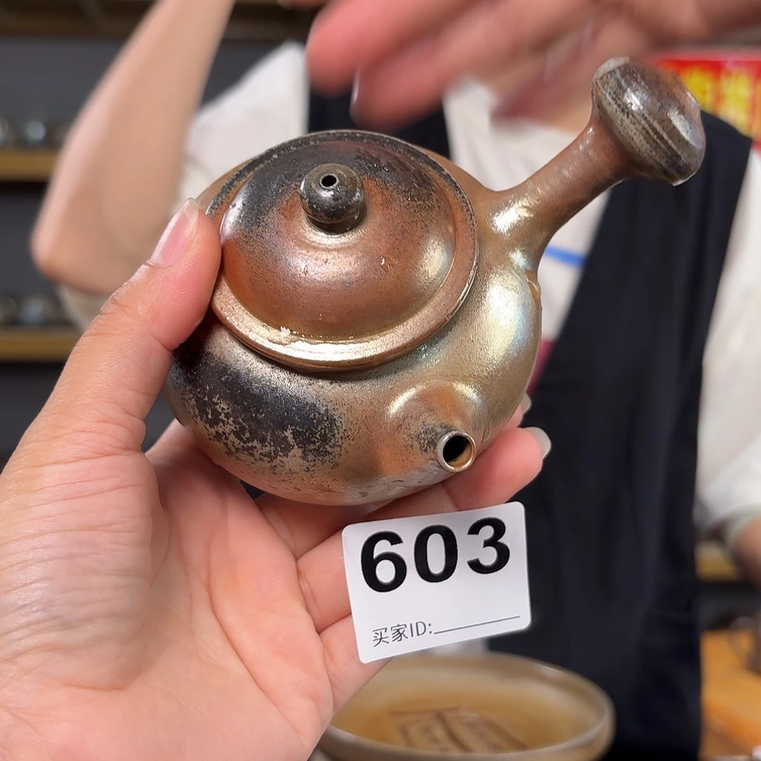 杯坭兴陶纯柴烧原矿泥料纯手工壶