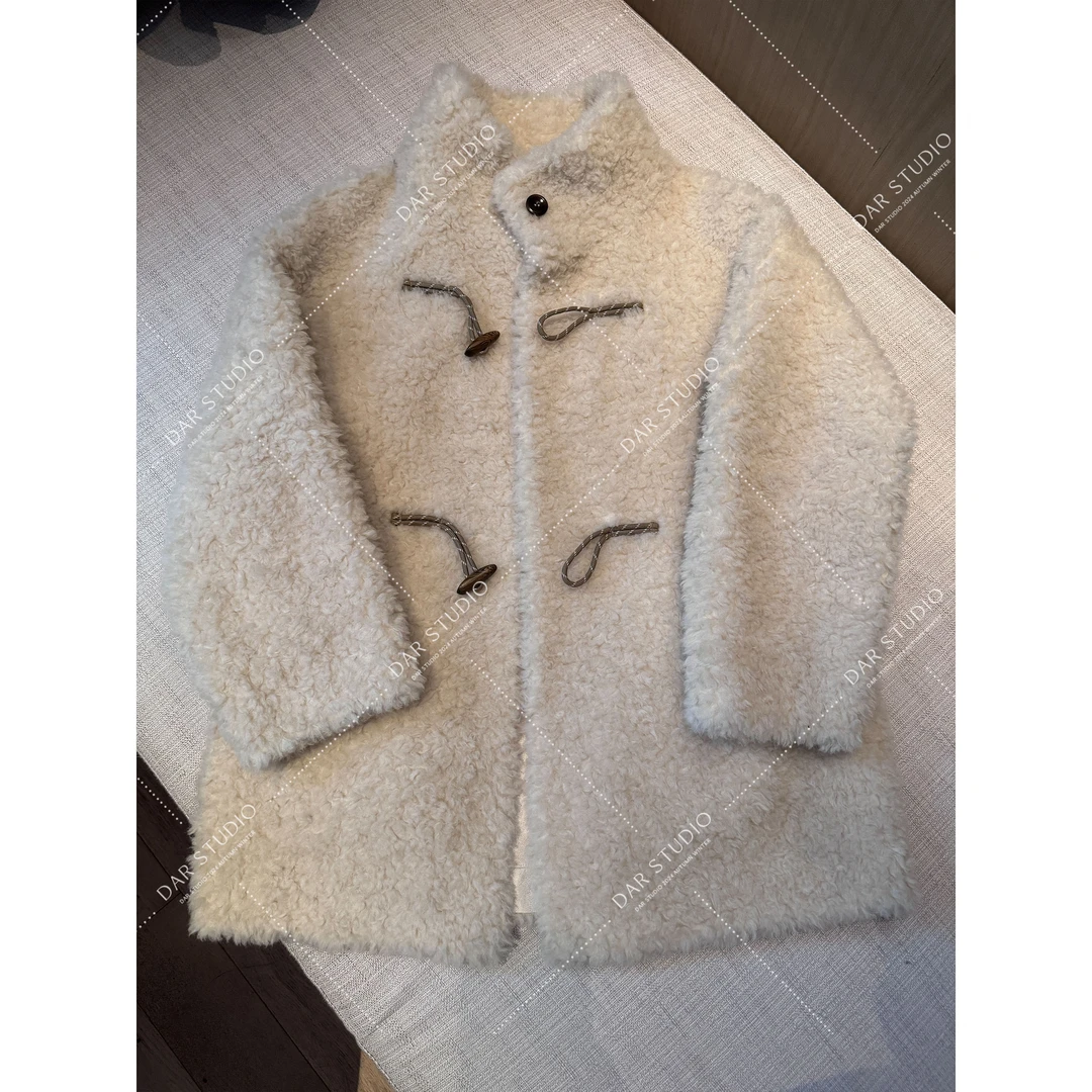 DAR STUIDO 深圳货【牛角扣外套】100羊毛冬季新质感时尚外套84135