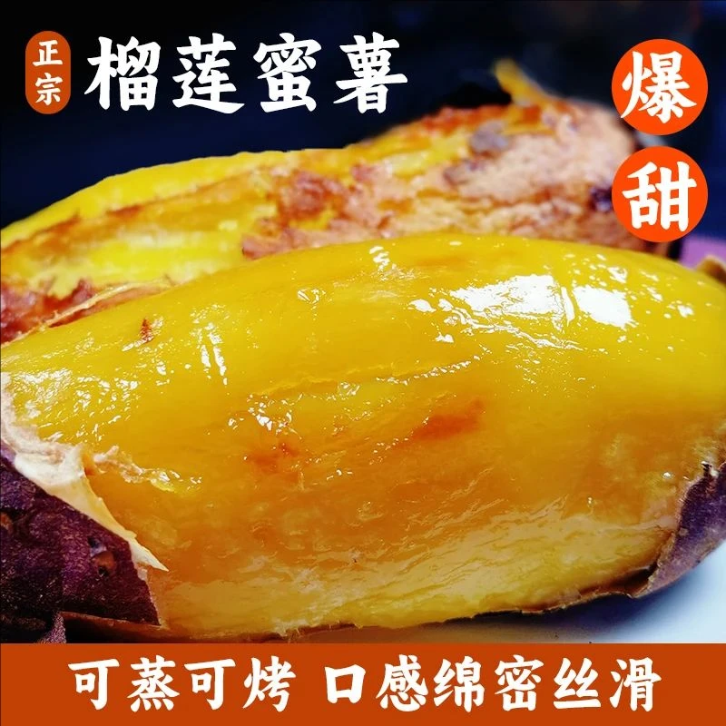 正宗真榴莲蜜薯9斤黄心红薯新鲜农家番薯丝滑山芋流蜜店沙地软糯