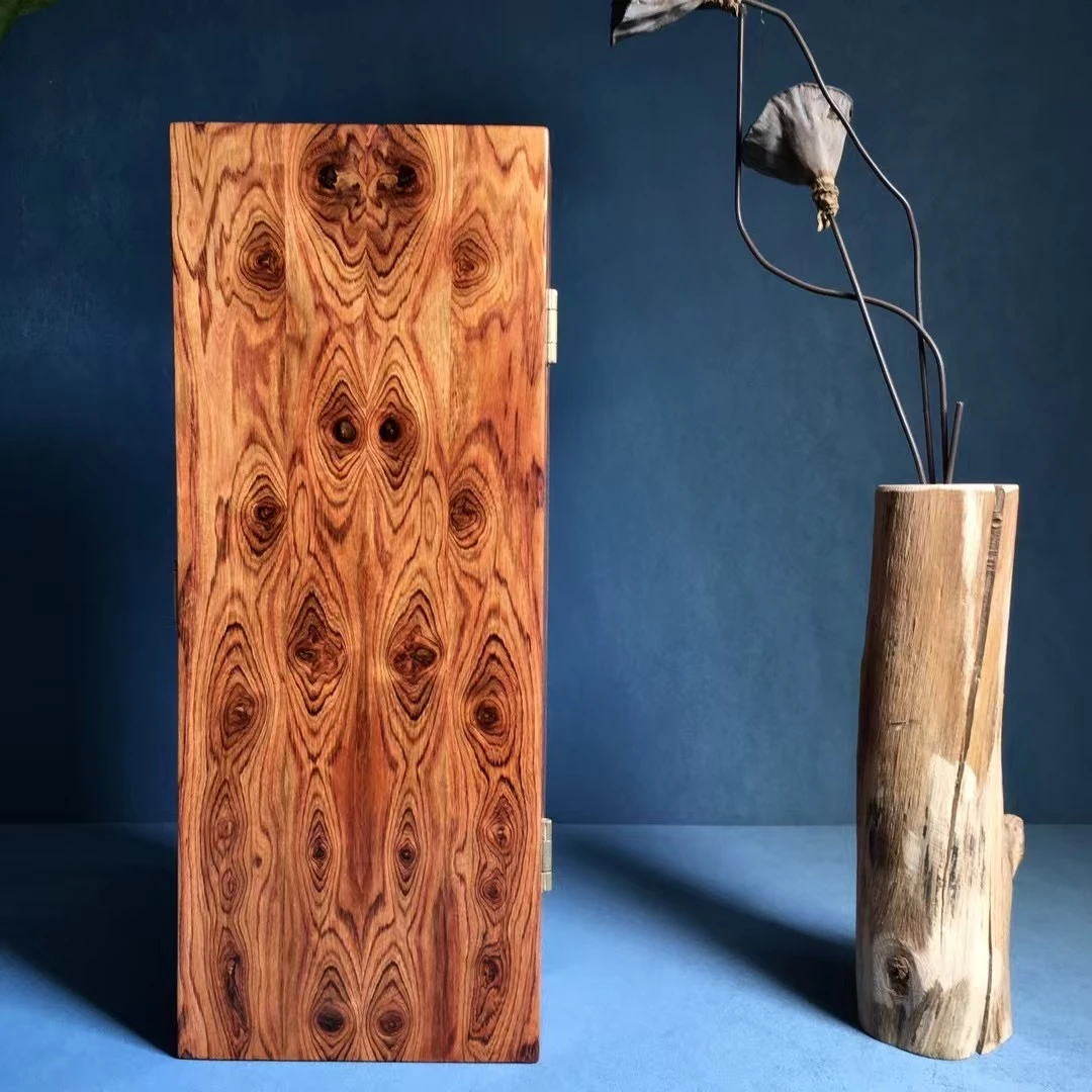 【原奢·海黄】海南黄花梨干料连排鬼眼嫁妆盒收藏首饰盒