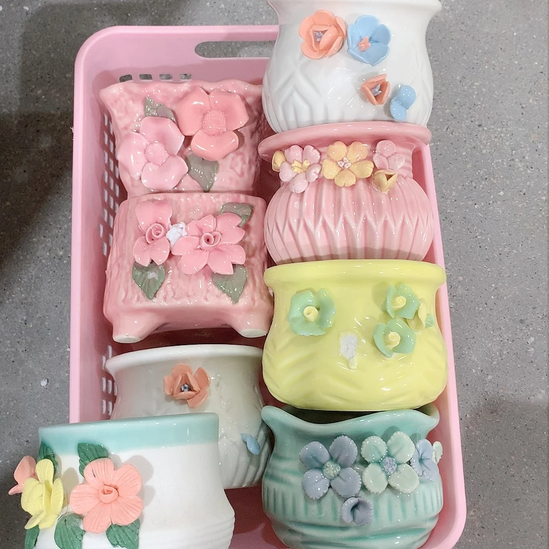 陶瓷陶瓷多肉花盆特价