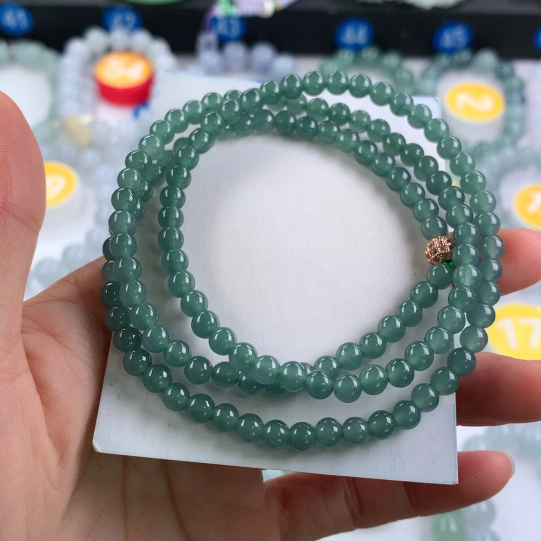 翡翠未镶嵌手链卡5.3