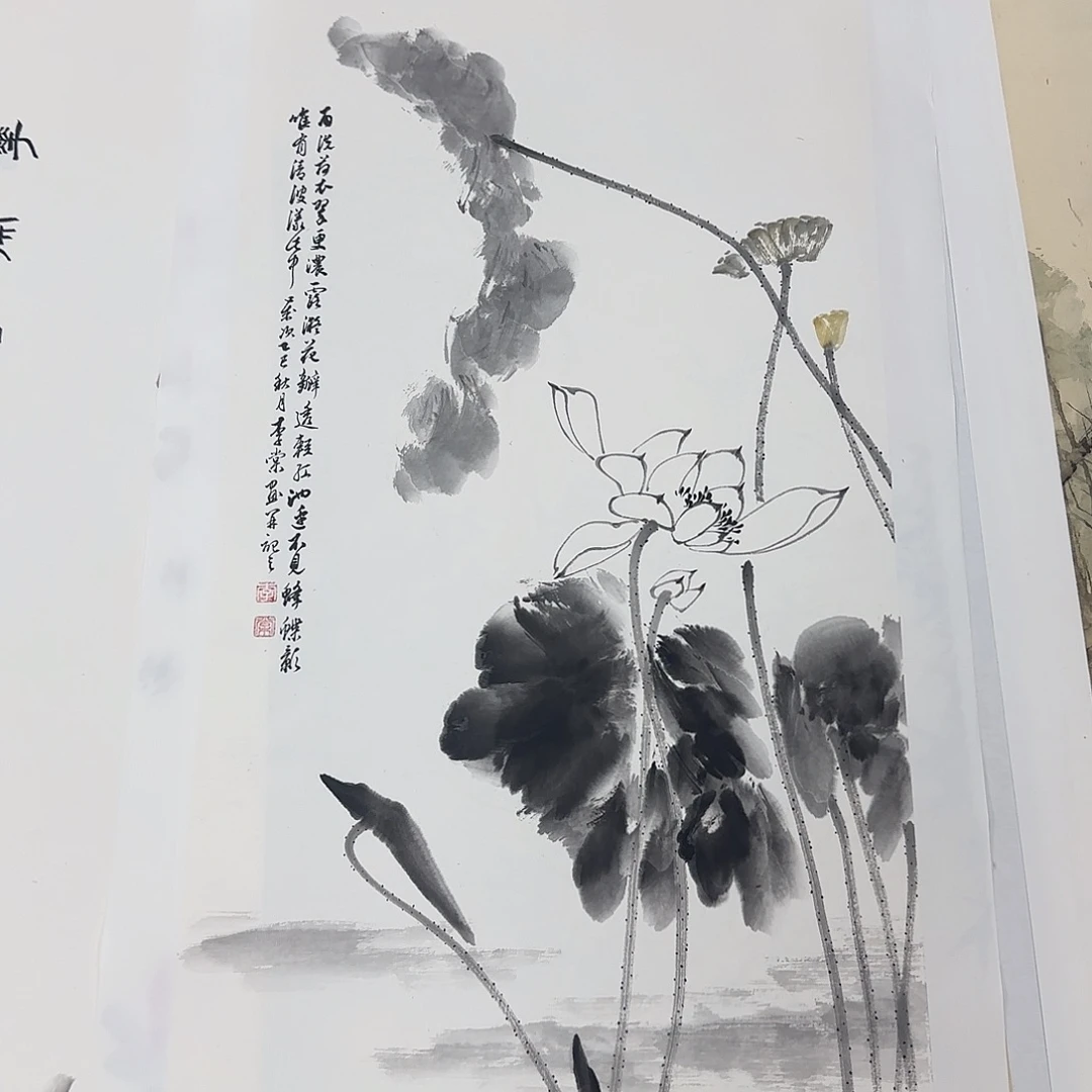 国画纯手绘山水花鸟