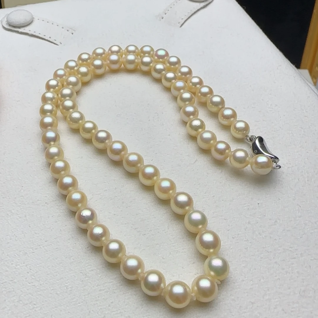 海水珍珠颈饰银S925镶嵌