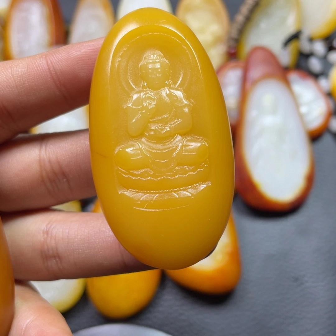 肥***锅和田玉未镶嵌颈饰