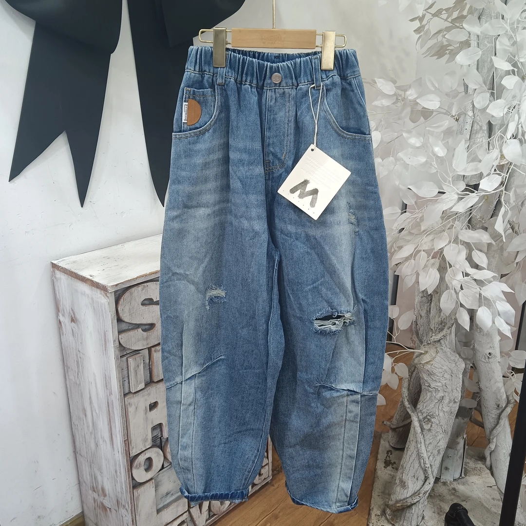 AA378蓝色春秋牛仔裤