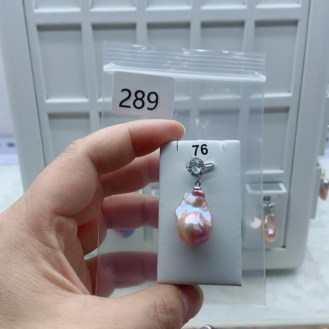 合金吊坠(不含链)淡水珍珠