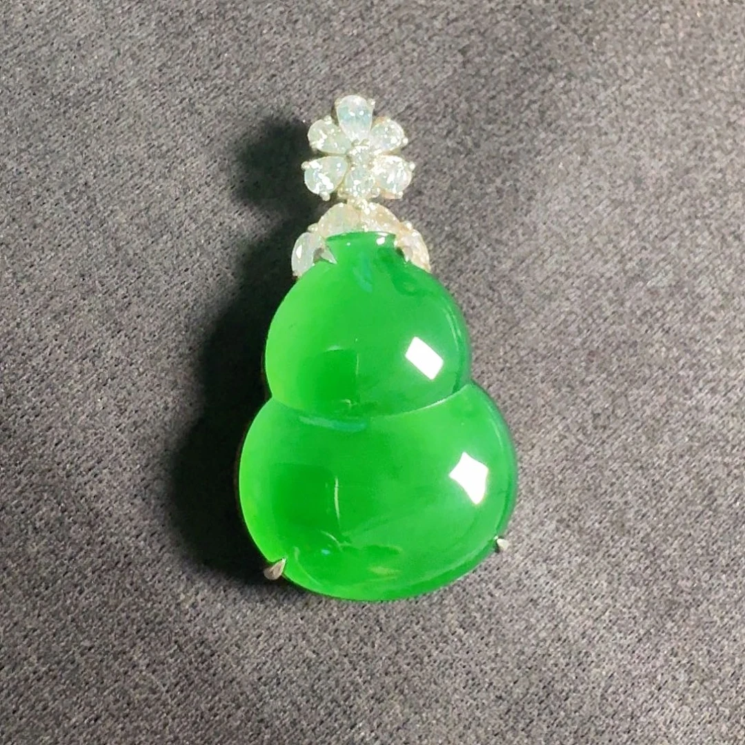 翡翠未镶嵌颈饰天然