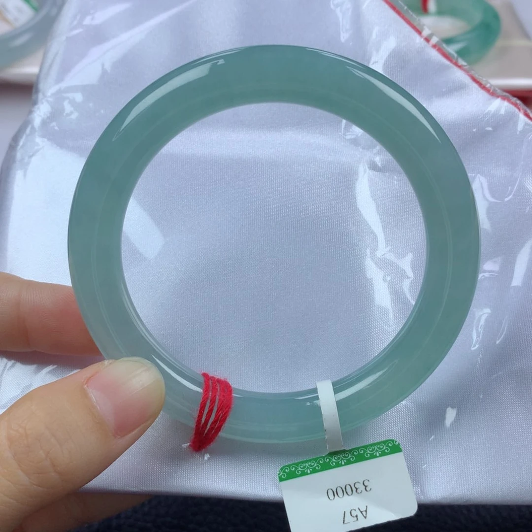 未镶嵌手镯翡翠缅甸天然翡翠A货57圆