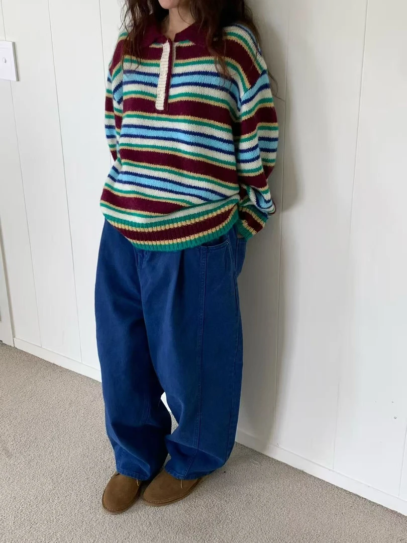 朵拉家韩国东大门彩色休闲裤合辑No退换