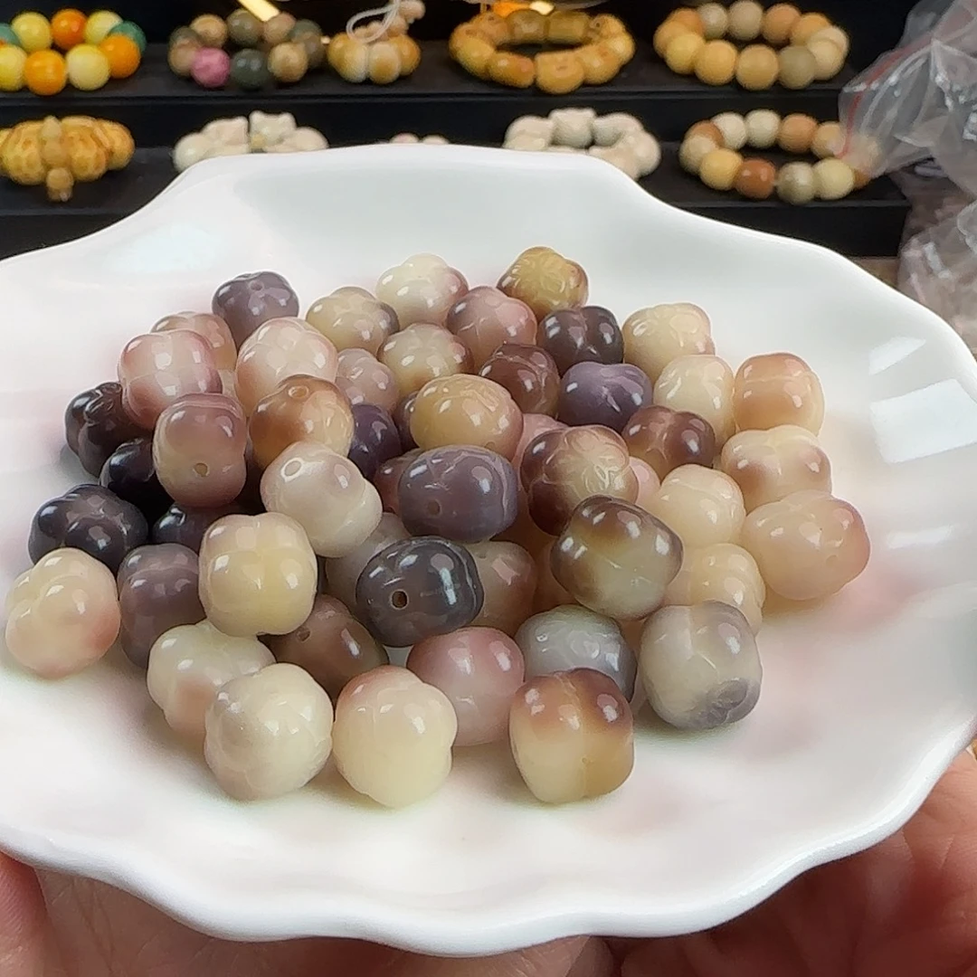 手串菩提根/象牙果卡12.5水晶葡萄柿子20颗