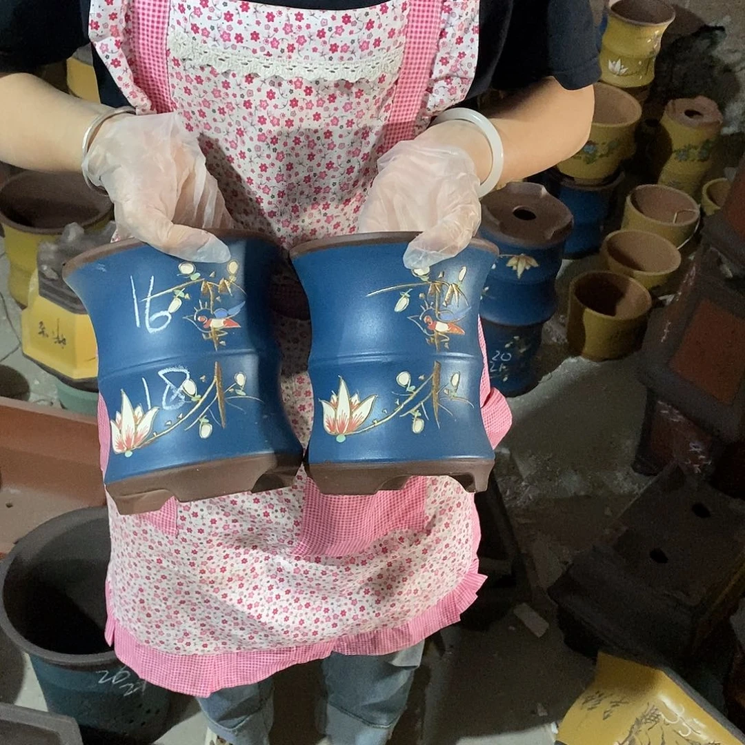 紫砂花盆紫砂花盆