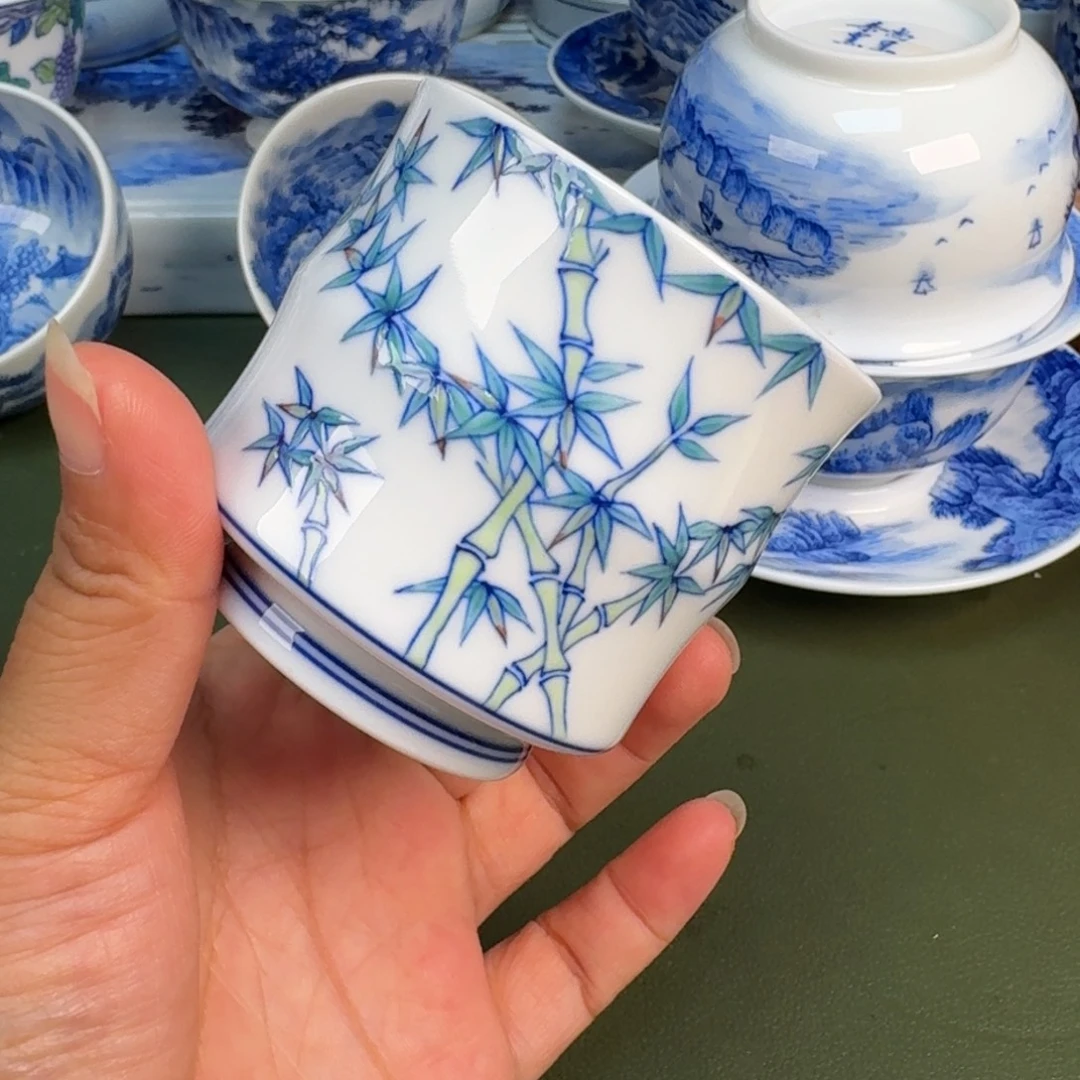 景德镇纯手绘茶具圆圆223