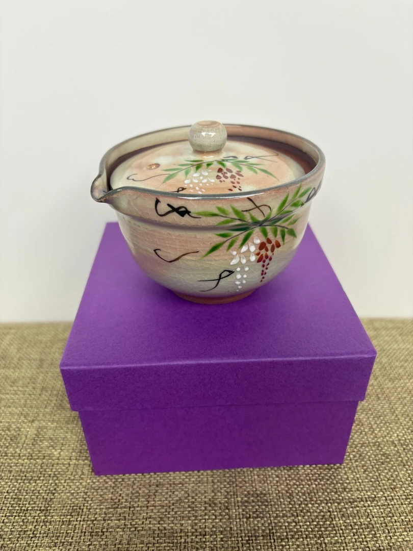 宝瓶茶道具公道杯主人杯纯手工陶瓷白瓷手绘描金手工茶具日式茶杯