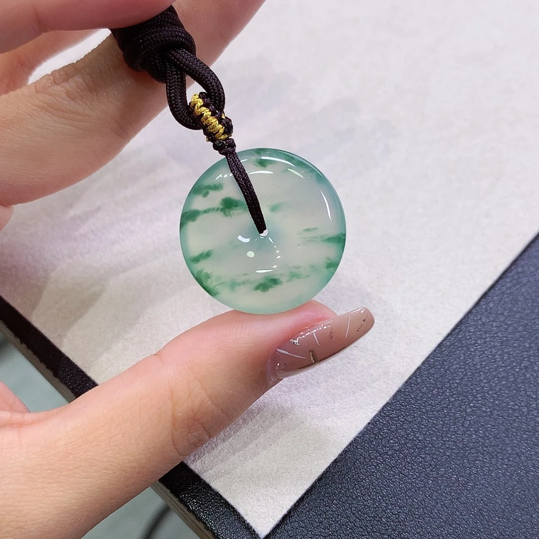 翡翠未镶嵌吊坠(不含链)25-5.7