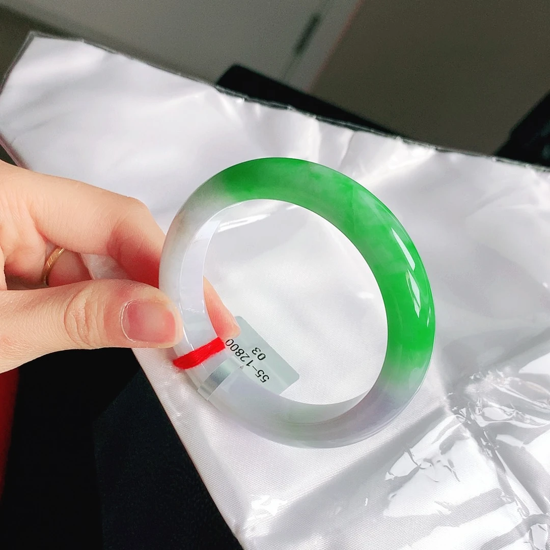 翡翠未镶嵌手镯缅甸天然a货翡翠手镯