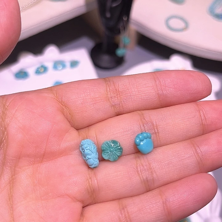 ****ﾟ绿松石未镶嵌珠宝半成品