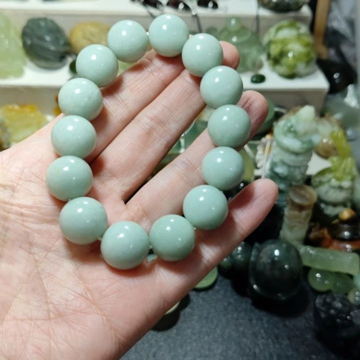 岫玉手串款式未镶嵌