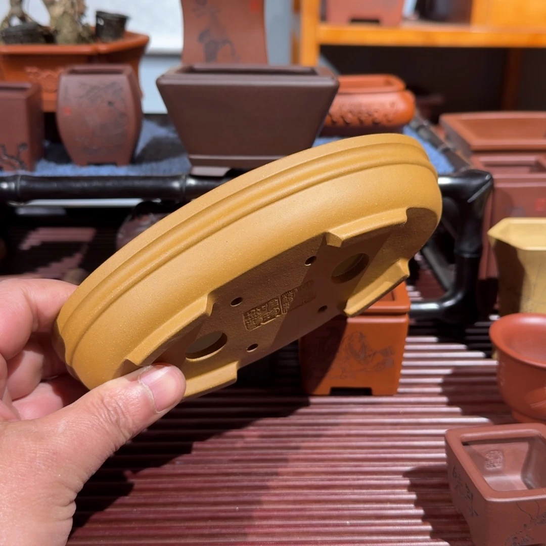 白***泽花盆紫砂原矿紫泥