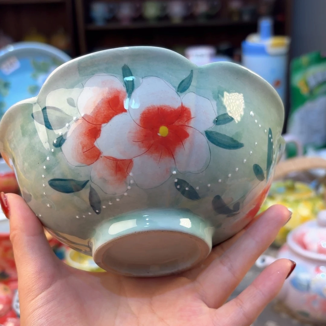 景德镇手绘高温釉下彩陶瓷茶具