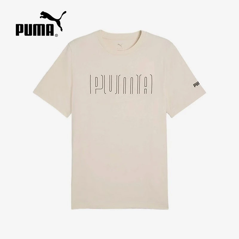 Puma彪马男短袖夏季字母欧美简约T恤男士简约卡通休闲2PU68893487