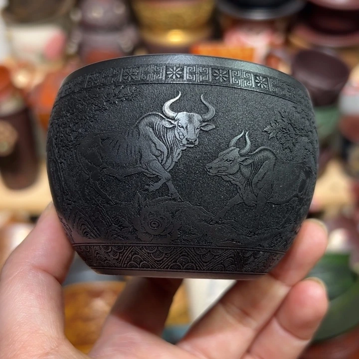 茶杯紫砂宜兴紫砂主人杯