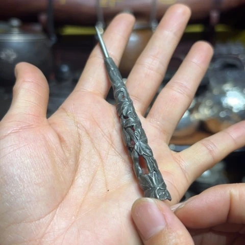 蜜安罐瓷香炉锡茶则