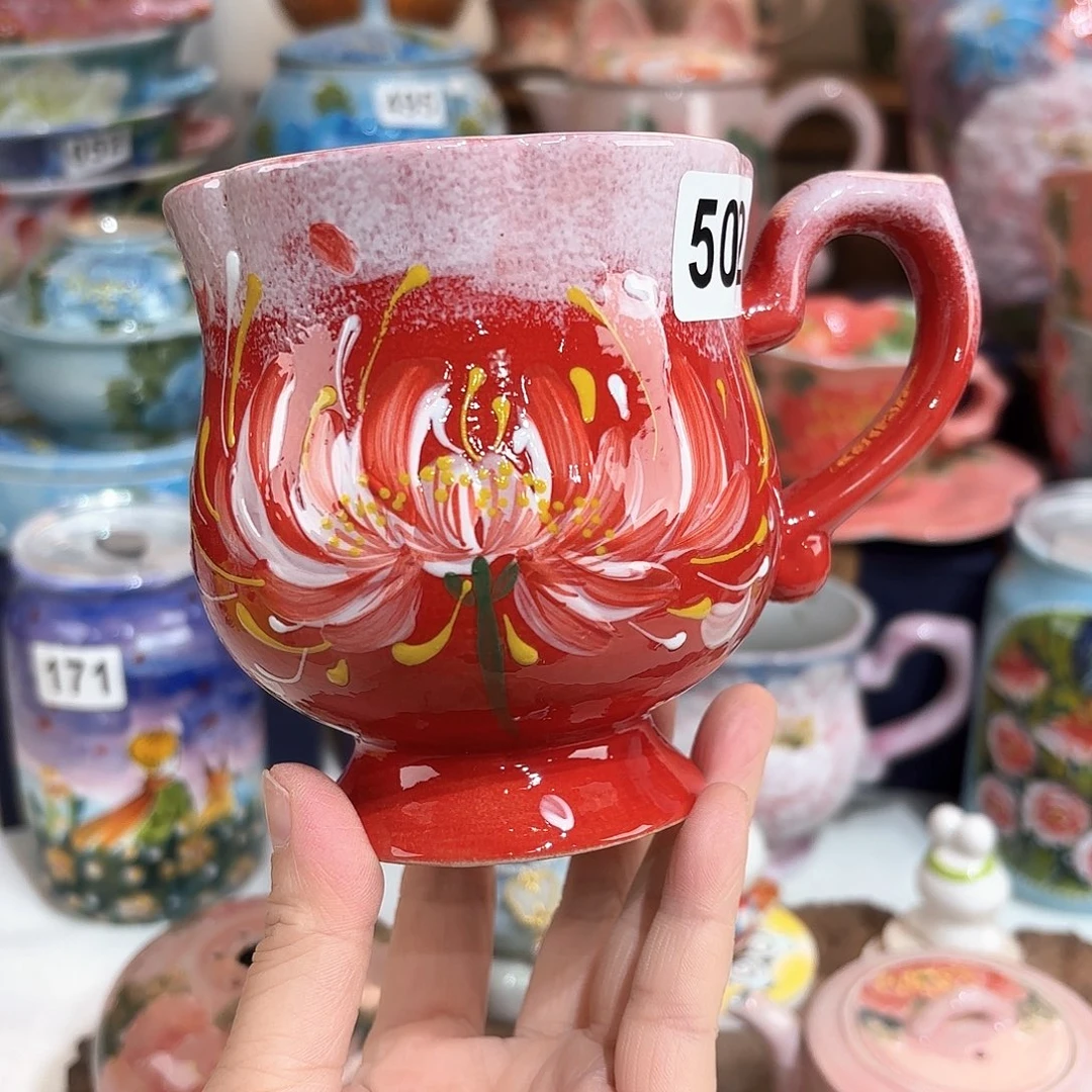 景德镇手绘高温釉下彩陶瓷茶具