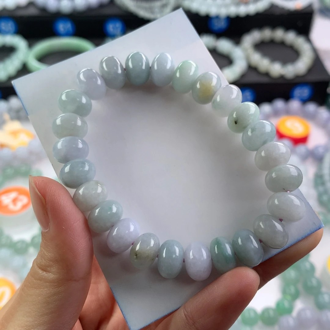 翡翠未镶嵌手链卡10.7