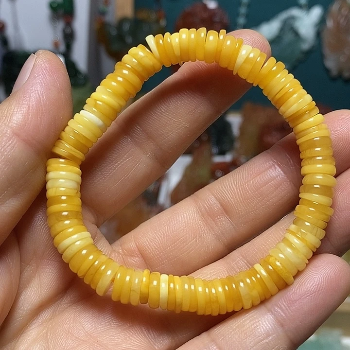 蛇纹石玉合金颈饰