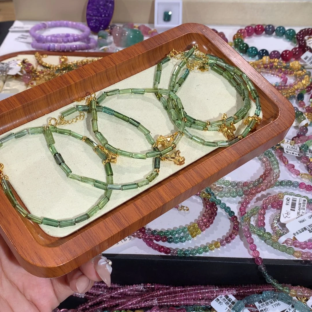 碧玺手串手链未镶嵌多样性发其一