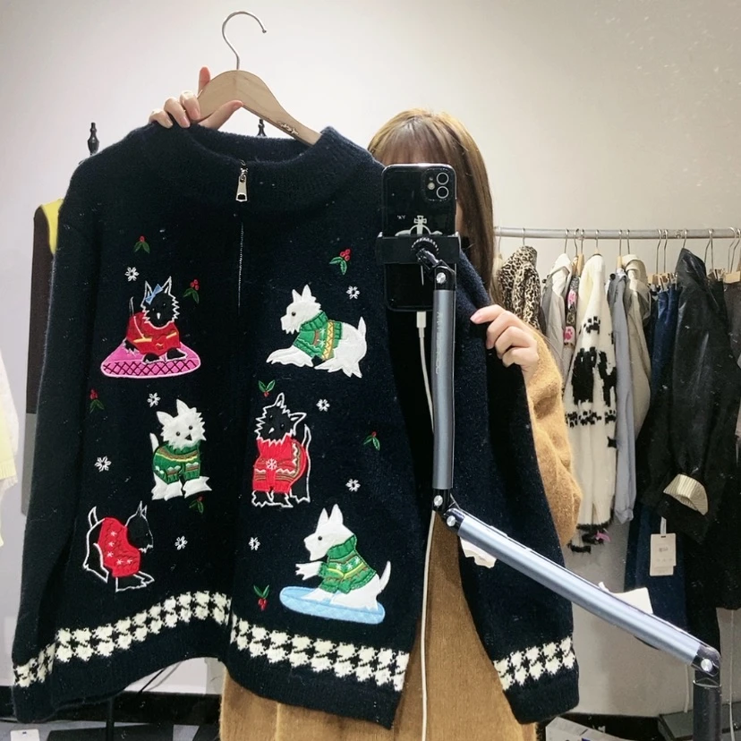 【闪购商品】黑色开衫