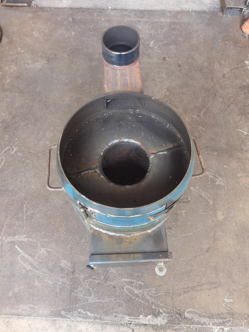 柴煤两用取暖炉无烟气化炉户外便携柴火炉