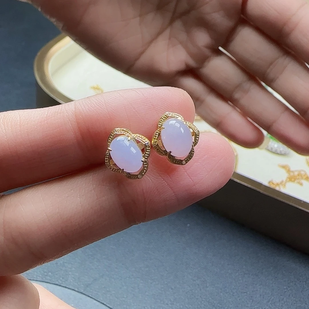 翡翠18K金镶嵌颈饰翡翠