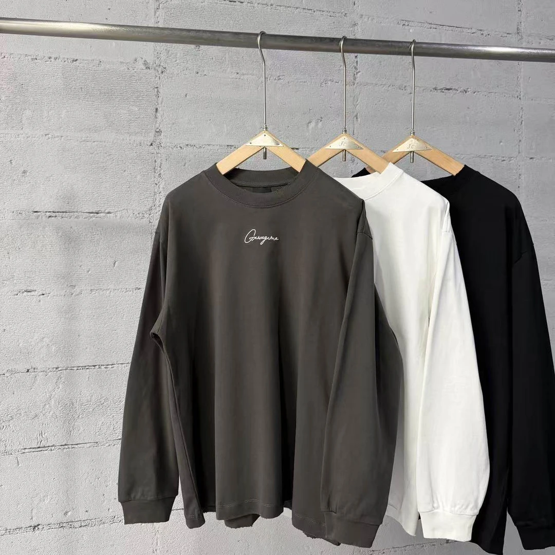 JC.冬季潮牌新款简单百搭长T男#8658