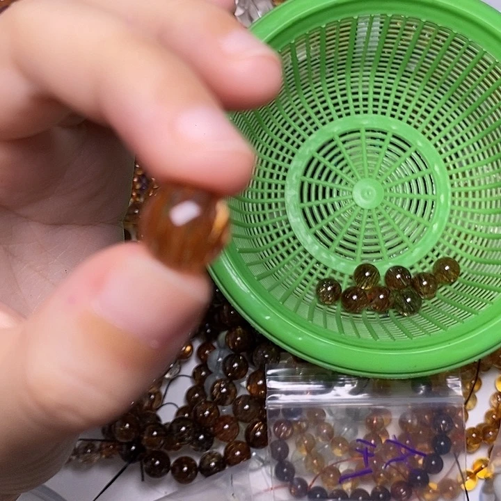 ！***水晶手链未镶嵌黑金超