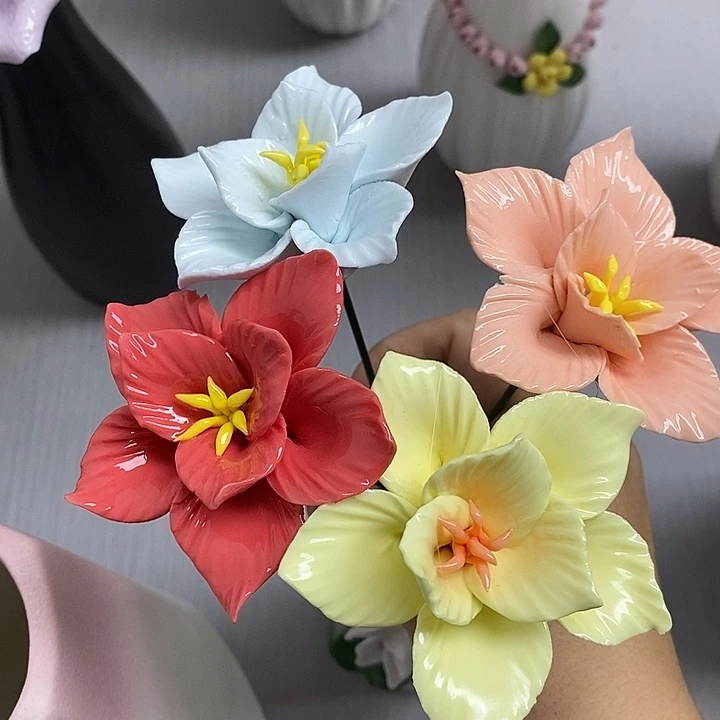 陶瓷陶瓷材料加工4朵