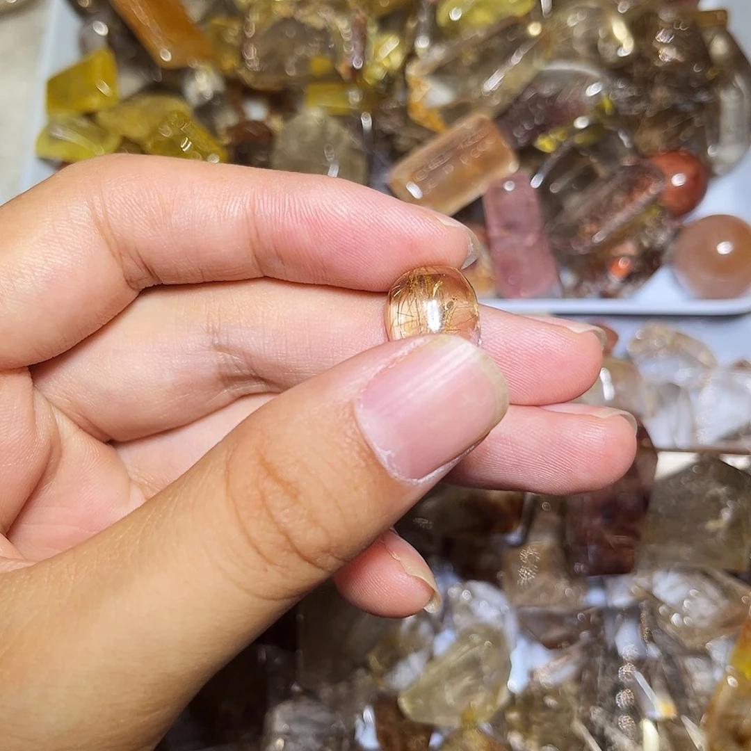 妙***环烟晶戒指银S925镶嵌